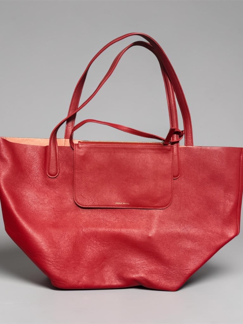 Mansur Gavriel Red Everyday Soft Tote Bag Leather - Picture 4 of 7
